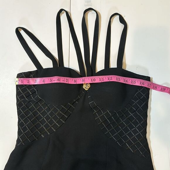 Alberto Makali women’s black mini cocktail dress size 10 made in the USA - Picture 13 of 14